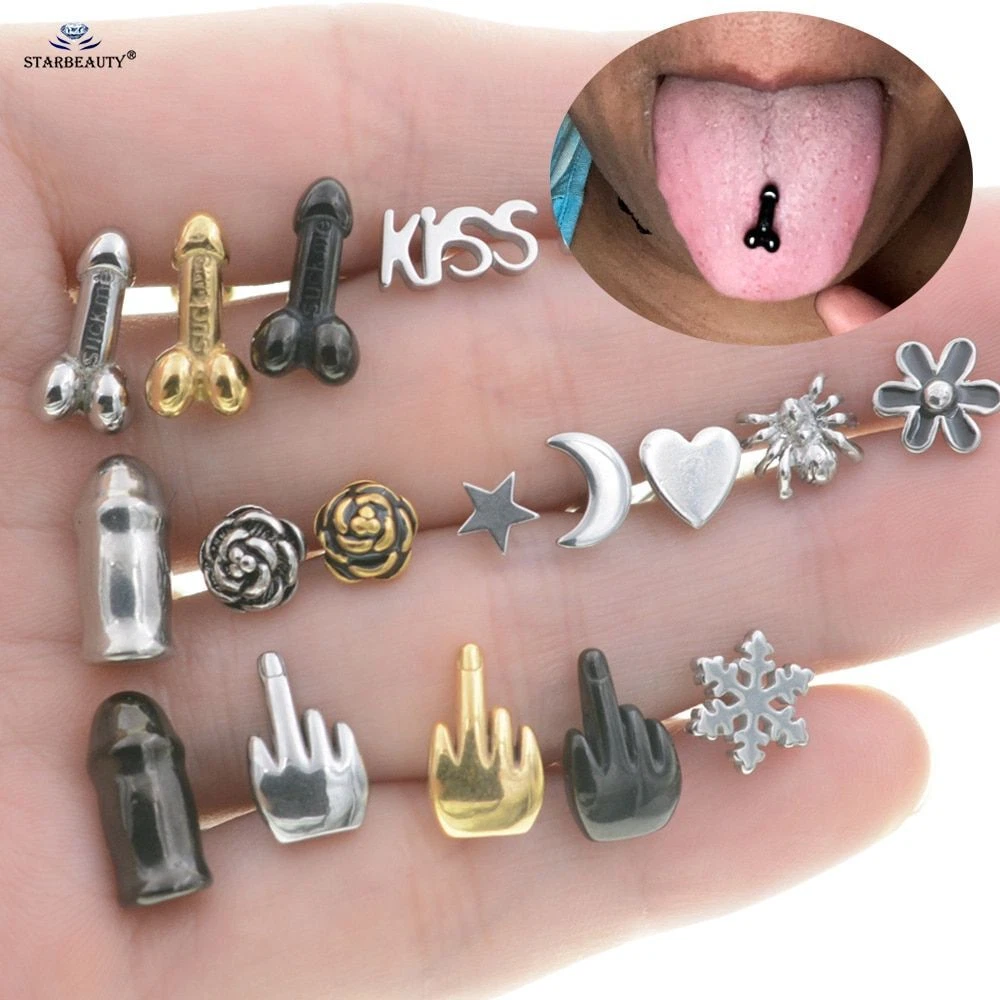 Tongue earrings 2024
