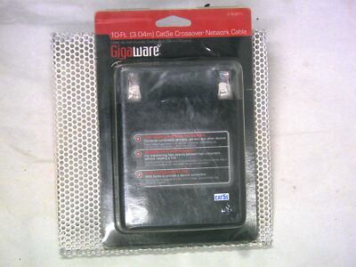 Gigaware 10-Ft Cat5e Crossover Network Cable Model: 278-2011 S31B3 BRAND NEW 5E