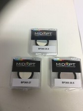 BP365-25.4 C-Mount 25.5 27 34 MIDWEST OPTICAL MIDOPT NEAR UV BANDPASS FILTER