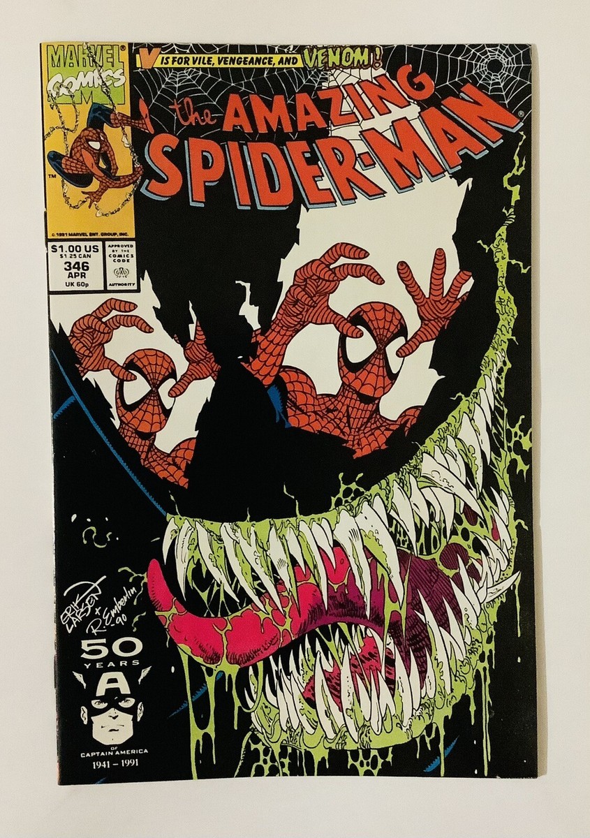 The Amazing Spider-Man #346 4/91 Iconic Venom Cover Erik Larsen
