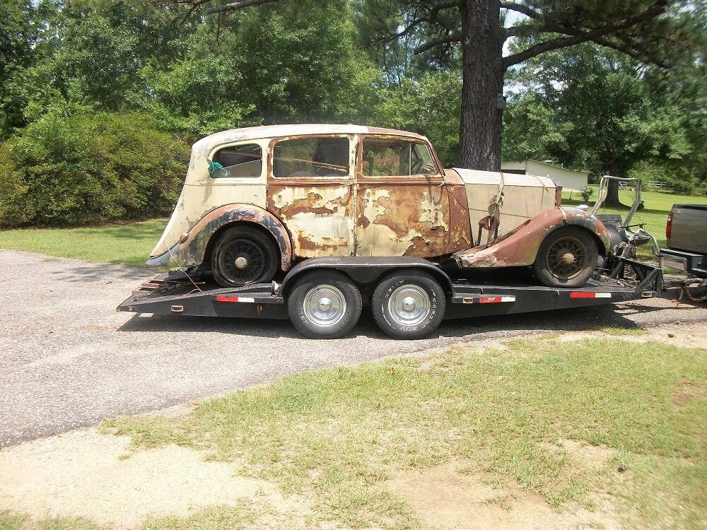ROLLS ROYCE PREWAR SIDE MOUNT SPARE RETAINER. THE LARGEST EPW BENTLEY INVENTORY!
