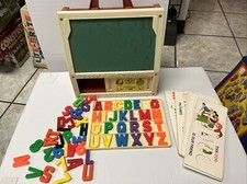 1972 Fisher Price School Days Desk  176 with Letter Tray and Stencils