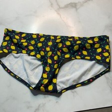 Boden Bikini Shorts Navy Lemon Fruit size 16 NWT