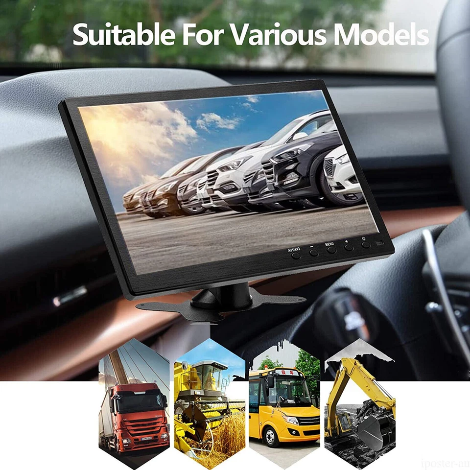 10" inch HDMI LCD HD Monitor Screen VGA BNC for PC CCTV Security Camera US Plug - Image 4 of 4