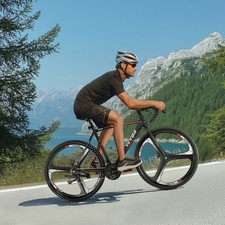 VEVOR Road Bike Racing Bicycle 700C Shimano 21 Speeds Carbon Steel Frame Disc 8