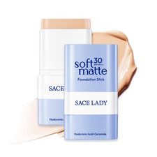 Foundation Stick, Medium to Full Coverage Foundation Makeup with Built-In Brush,