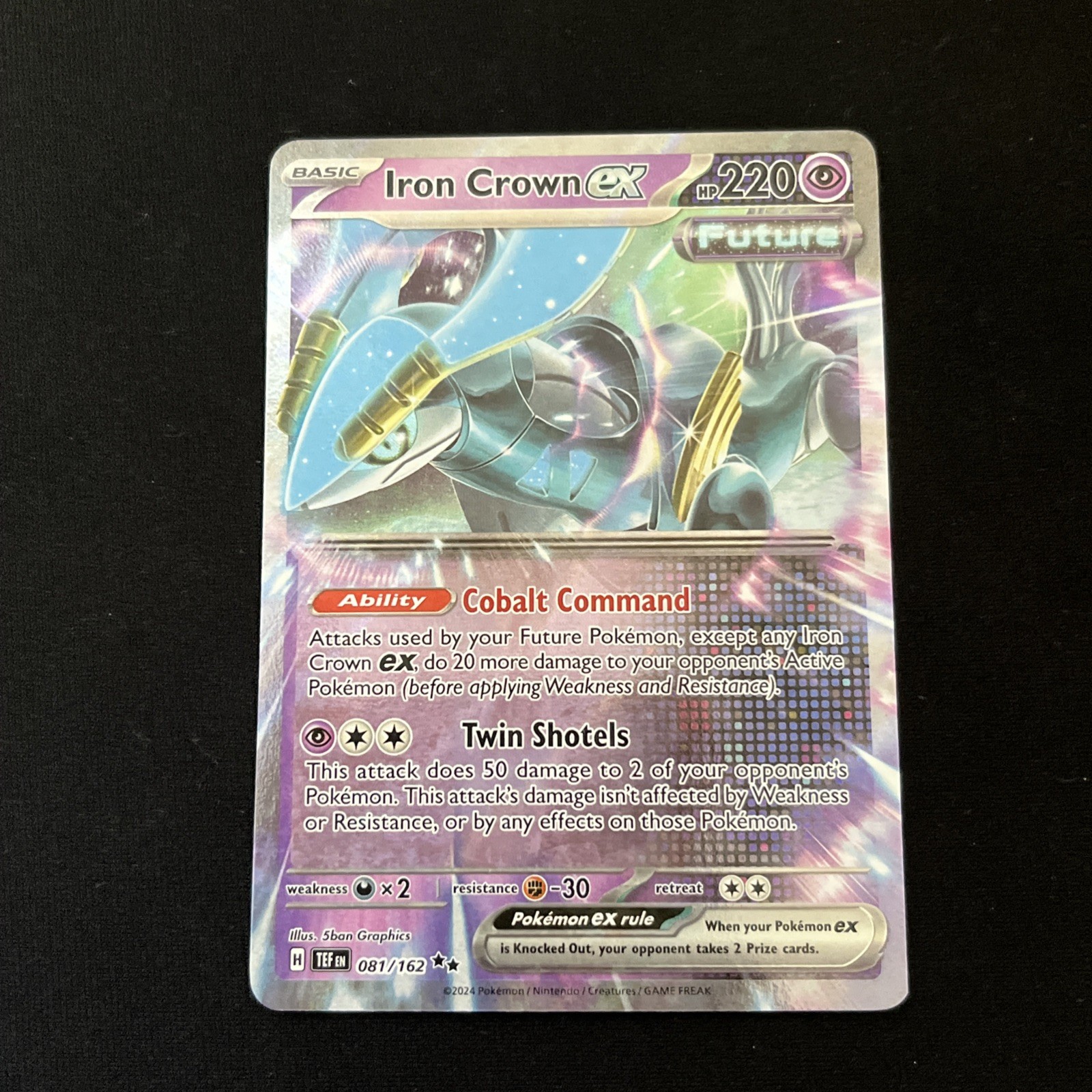 Iron Crown EX # 81/162 Double Rare | Pokemon TCG -  Temporal Forces | NM
