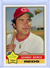 2004 Topps Johnny Bench Reds All Time Fan Favorites Gold Stamp Reprint Card #80