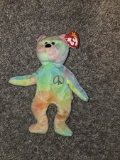 Ty Beanie Baby: Peace Bear 1996 - Multicolor