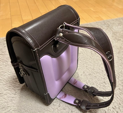 Randoseru Tsuchiya Kaban Japanese Kid's School Bag Brown Purple