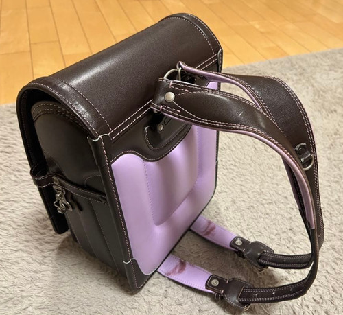 Randoseru Tsuchiya Kaban Japanese Kid's School Bag Brown Purple Backpack Japan