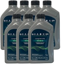 7x1 Liter Original VW Audi Seat Skoda 0W20 Motoröl 50800/50900 LL IV FE 0W-20 ÖL
