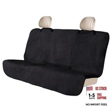 Car Towel Seat Cover, Waterproof Non-Slip Automotive Towel Rear Bench Beige
