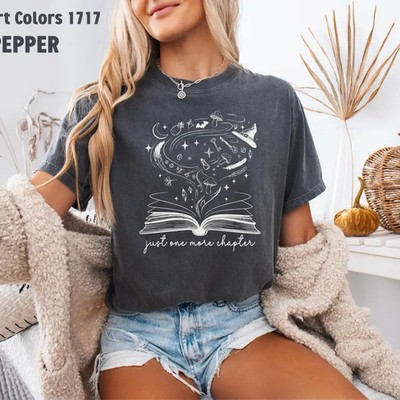 Book Lover Comfort Tee One More Chapter Reading Gift