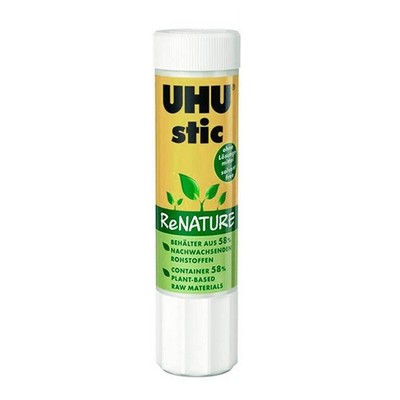 2x UHU stic ReNature 21 g Klebestift geruchsarm auswaschbar schnell trocknend