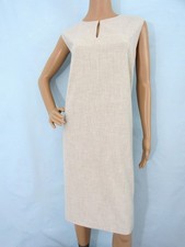 ANN TAYLOR Size 18 Light Gray Sleeveless Fully Lined Sheath/Shift Dress