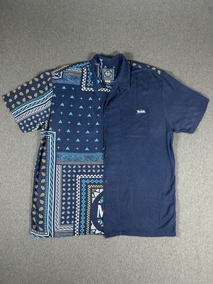 Modelo Cerveza Beer Bandana Print Button Down Shirt XL Mens Casual Summer
