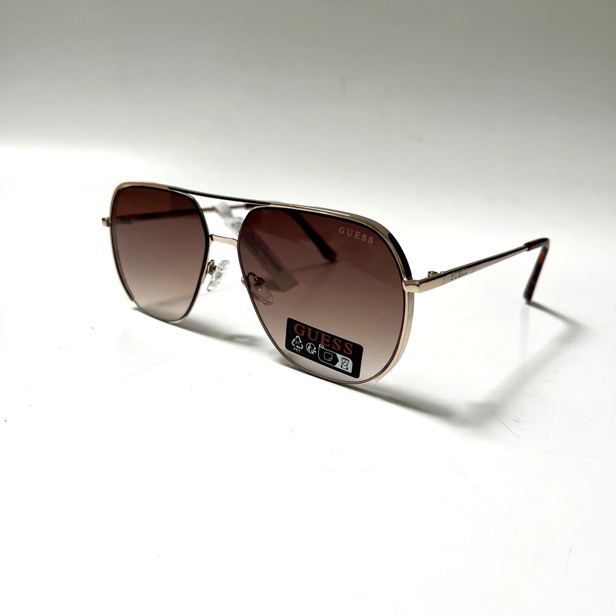 NWT Guess GU00219-32E Gold Aviator 59mm Sunglasses Guess-Sunglass-Mens-Gold-Metal  main image 2