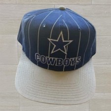 Vintage 90s Dallas Cowboys Starter The Classic Pinstripe SnapBack Hat Cap Korea