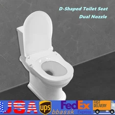 Bidet Fresh Water Spray Kit Non Electric Toilet Seat Attachment with Dual Nozzle