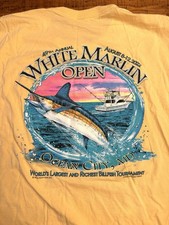 Fishing Tournament Shirt 3xl White Marlin Open