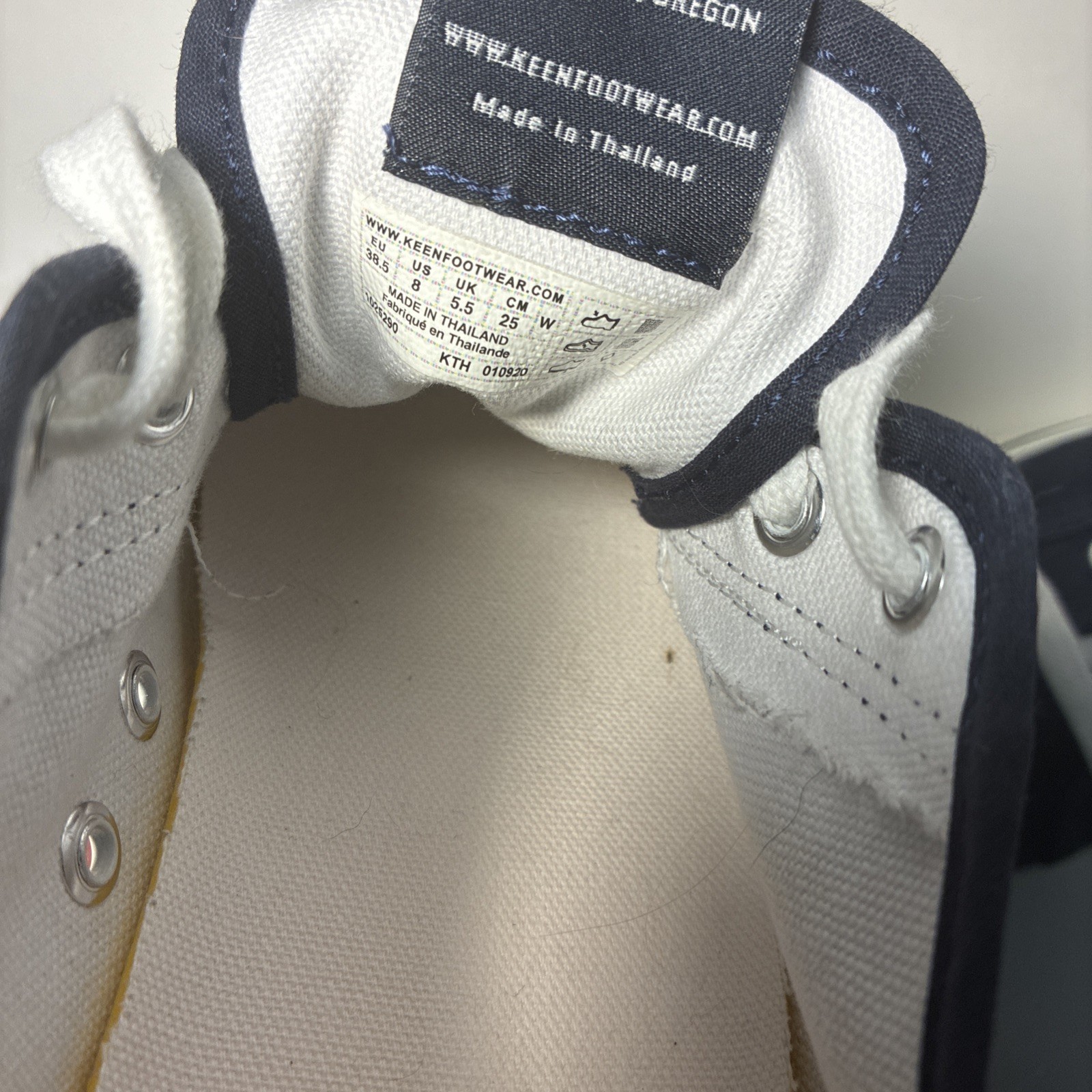 KEEN Sneaker Donna Elsa 5 Casual Retrò Blu Scuro Bianco Taglia 8 U.S.