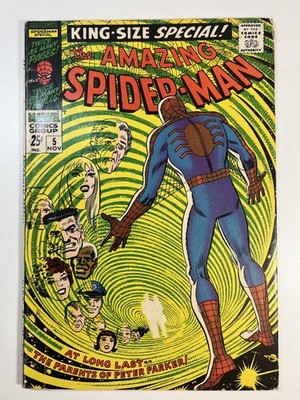 The Amazing Spider-Man King Size Special #5 1968 1st app Peter's parents. L@@K!!