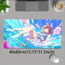 XXL Anime Gaming Mouse Pad  Desk Mat - Large Japanese Animation Character Desig