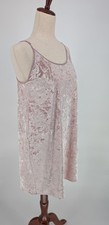 Victoria  s Secret Pink Crushed Velvet Slip Dress M/L 90s Coquette