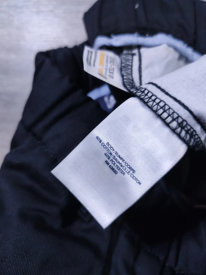 Pantalones Lands End Niños Talla 20 Negro Uniforme Escolar 36" Entrepierna Cintura Ajustable Foto 3 de 4