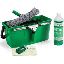 UNGER Pro Window Cleaning Kit - Squeegee, Washer, 12L Bucket & Liquid