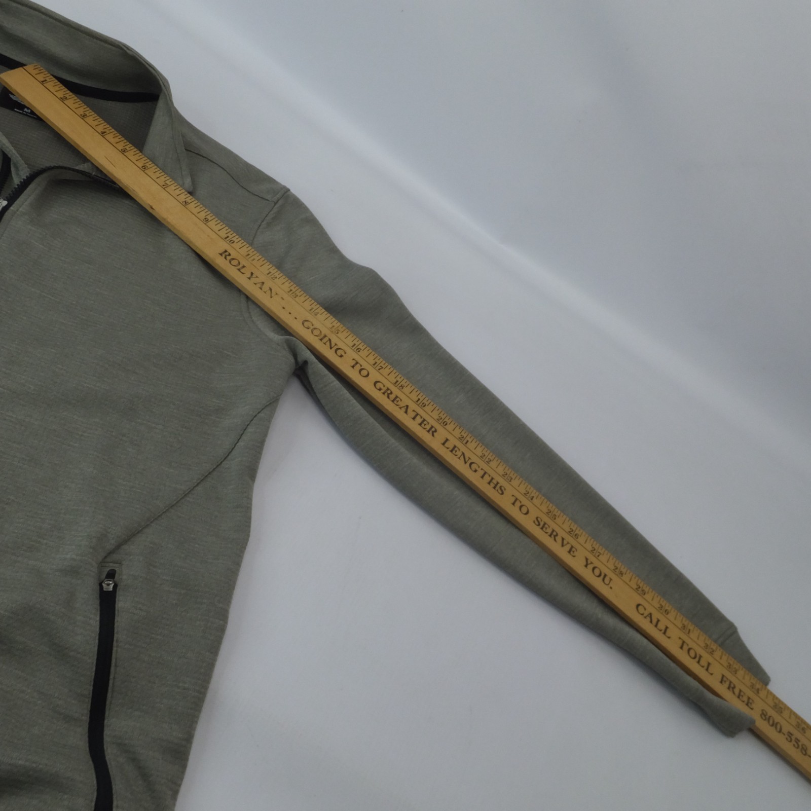 Straight Down Performance Heather Grey Full Zip P… - image 11
