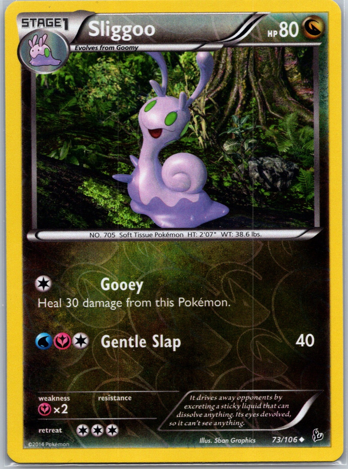 Sliggoo XY - Flashfire 73/106 Reverse Holo NM