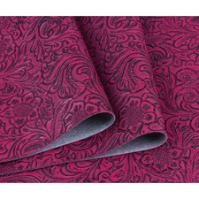 Solid Color Embossed Faux Leather Sheets 12 "x53 30cm x 135cm Embossed Text...