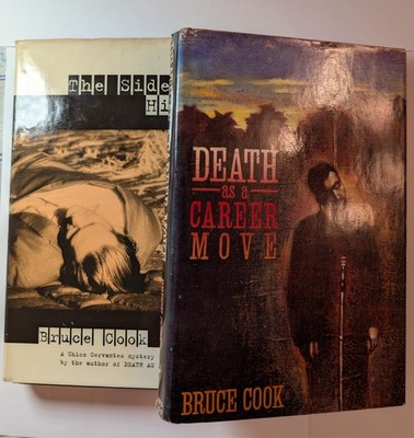Bruce Cook ''The Sidewalk Hilton'' und ''Death as a Career Move'', Gebunden Ausgaben