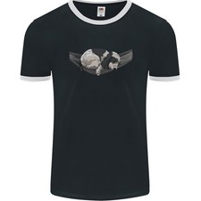 Cocker Spaniel Auf Einer Hängematte Hund Herren Ringer T-Shirt FotL