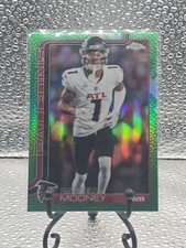 2025 Topps Chrome NFL Darnell Mooney Green Football Leather #54/#99. Falcons 🔥 