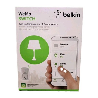 Belkin WeMo Wi-Fi Smart Switch Plug F7C027 Works With Alexa Google Smart Outlet