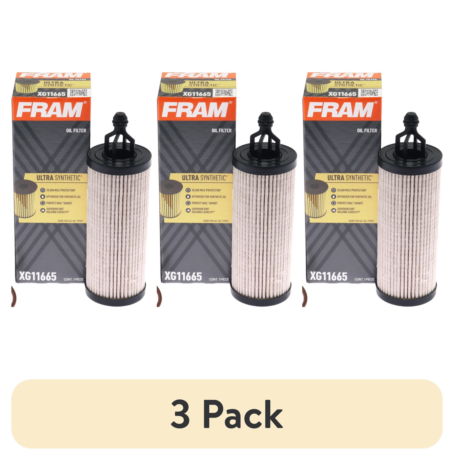 FRAM Ultra Synthetic Oil XG11665, 20K Mile Replacement,NEW PRODUCT EXPLOSION