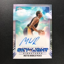 2024-25 Topps Chrome Sky-Light Signatures Metta World Peace Auto