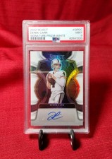 2022 Select Derek Carr Signature Prizm White /30 PSA 9 Raiders Autograph