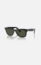 Ray-Ban Sunglasses RB2140 Original Wayfarer Black Frame Green Lenses 54mm Unisex