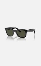 Ray-Ban Sunglasses RB2140 Original Wayfarer Black Frame Green Lenses 54mm Unisex