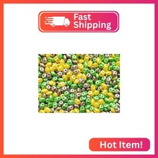 2.12 oz 60 g SuperDuo Seed Beads 2.5x5 mm, 2 Holes, Alabaster Pastel Yellow Ch