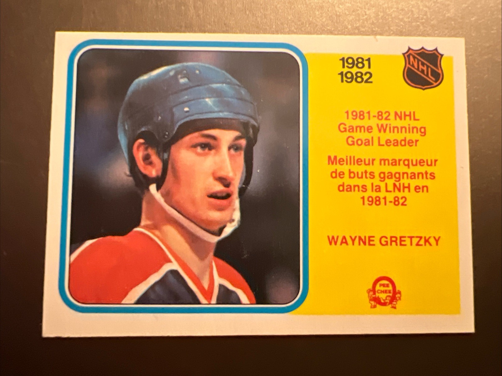 1982-83 O-Pee-Chee League Leaders #242 Wayne Gretzky “The Great One” Oilers