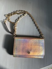 Tory Burch Emerson Cross Body Chain Wallet , Rose Gold LNC