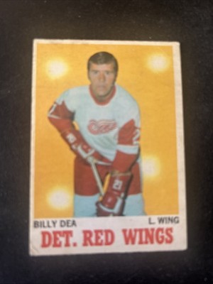 1970-71 Topps Hockey Card #30 Billy Dea Detroit Red Wings Vg+ Free Shipping!