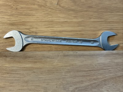 NOS Stahlwille Tools Motor 10 Germany 18mm X 19mm Metric Double Open End Wrench