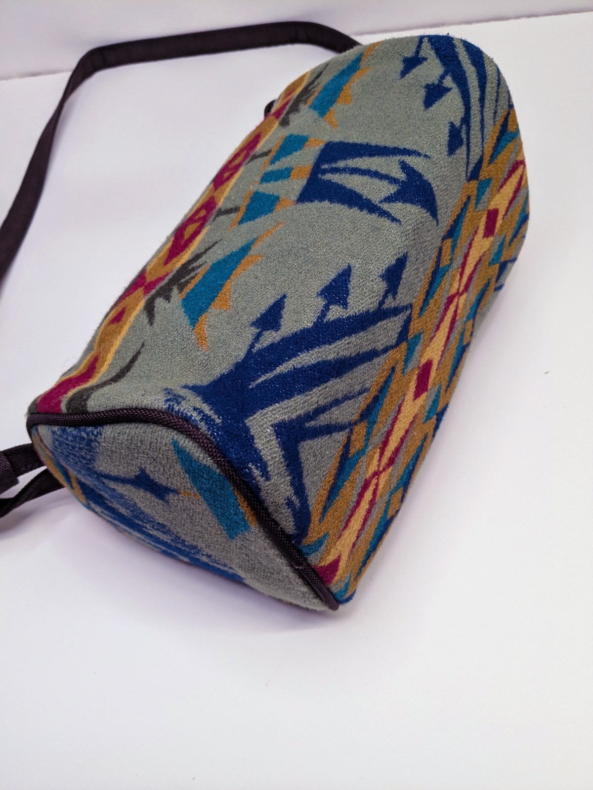 Pendleton Wool Shoulder Bag – Native Pattern, Bro… - image 4