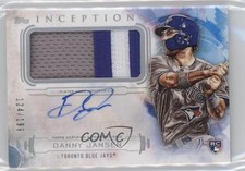2019 Topps Inception 124/199 Danny Jansen #IAP-DJ Patch Auto 03rx